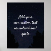 独自の引用文カスタムポスターの作成 – Night Sky ポスター (正面)