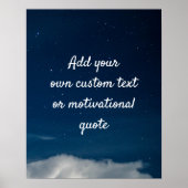 独自の引用文カスタムポスターの作成 – Night Sky ポスター (正面)