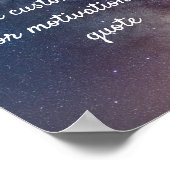 独自の引用文カスタムポスターの作成 – Night Sky ポスター (角)