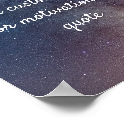 独自の引用文カスタムポスターの作成 – Night Sky ポスター (角)