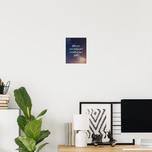 独自の引用文カスタムポスターの作成 – Night Sky ポスター (ホームオフィス)