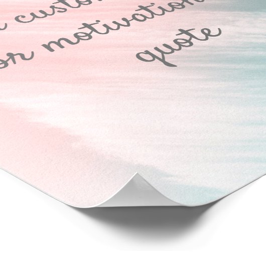 独自の引用文カスタムポスターの作成 – Pastel ポスター (角)