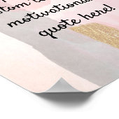 独自の引用文カスタムポスターの作成 – Pink Gray ポスター (角)