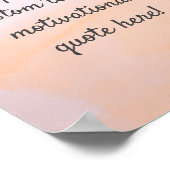 独自の引用文カスタムポスターの作成 – Pink Orange ポスター (角)