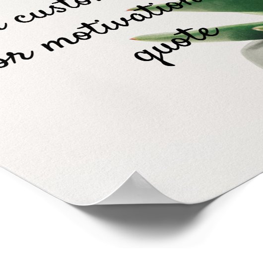 独自の引用文カスタムポスターの作成 – Plant ポスター (角)