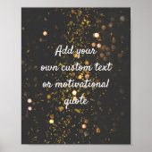 独自の引用文カスタムポスターの作成 – Sparkles ポスター (正面)