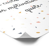 独自の引用文カスタムポスターの作成 – Speckles ポスター (角)