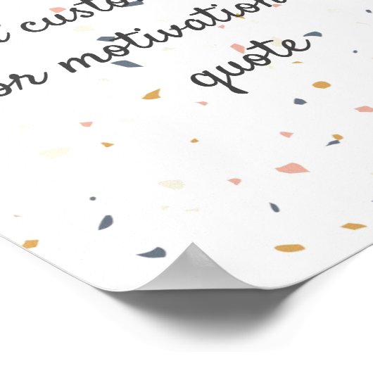 独自の引用文カスタムポスターの作成 – Speckles ポスター (角)