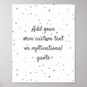 独自の引用文カスタムポスターの作成 – Speckles ポスター (正面)