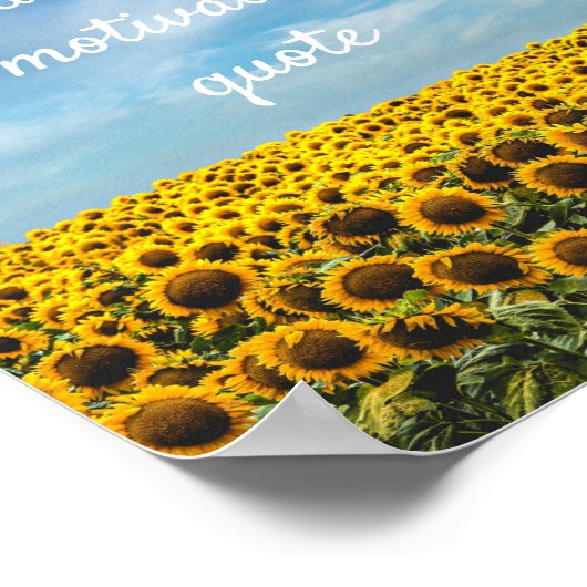 独自の引用文カスタムポスターの作成 – Sunflowers ポスター (角)