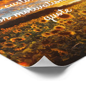 独自の引用文カスタムポスターの作成 – Sunflowers ポスター (角)