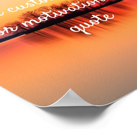 独自の引用文カスタムポスターの作成 – Sunset Lake ポスター (角)