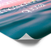 独自の引用文カスタムポスターの作成 – Sunset Sea ポスター (角)