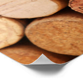独自の引用文カスタムポスターの作成 – Wine Corks ポスター (角)