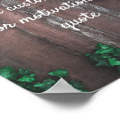 独自の引用文カスタムポスターの作成 – Wood & Ivy ポスター (角)