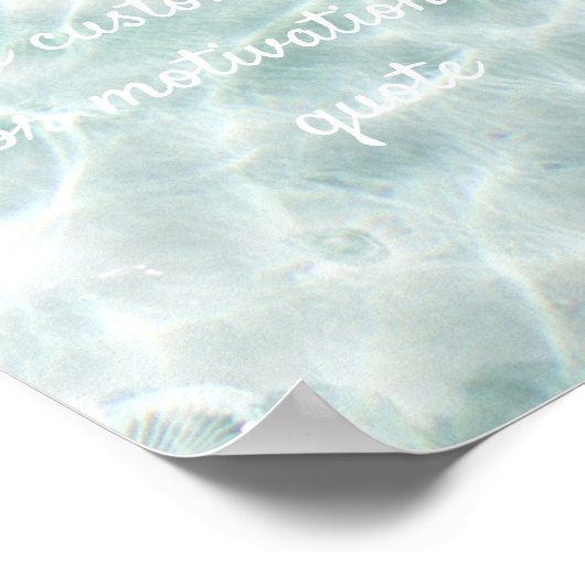 独自の引用文カスタムポスターの追加 – 海 ポスター (角)