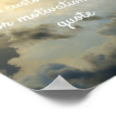 独自の引用文カスタムポスターの追加 – Sunshine Clouds ポスター (角)