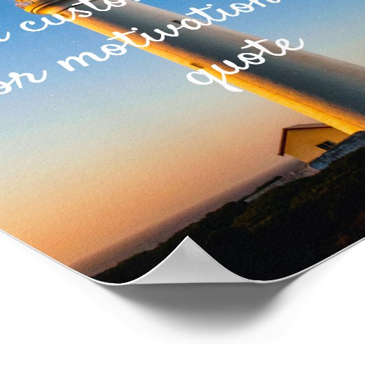 独自の引用文カスタムポスターを作成 – Lighthouse ポスター (角)