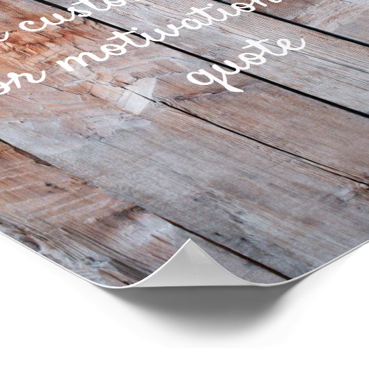 独自の引用文カスタムポスター木製ボードの作成 ポスター (角)