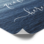 独自の引用文カスタム海の作成 ポスター (角)