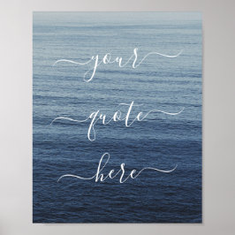 独自の引用文カスタム海の作成 ポスター