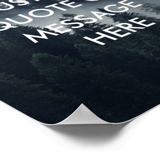 独自の引用文カスタム自然ポスターの作成 ポスター (角)