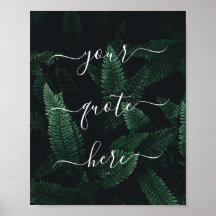 独自の引用文カスタム自然ポスターの作成