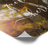 独自の引用文カスタム自然風景の作成 ポスター (角)