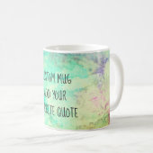 独自の引用文カスタムmag水彩画を追加 コーヒーマグカップ (正面右)