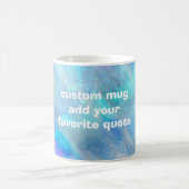 独自の引用文カスタムmag水彩画を追加 コーヒーマグカップ (中央)
