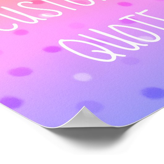 独自の引用文キッズやる気を起こさせるを作成カラフルする ポスター (角)