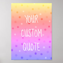 独自の引用文キッズやる気を起こさせるを作成カラフルする ポスター