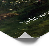 独自の引用文クラシックヴィンテージの絵を描追加 ポスター (角)