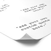 独自の引用文コラージュをカスタム作成 ポスター (角)