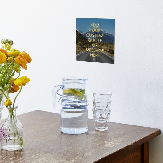 独自の引用文ゴールドフォイルのポスターを作成 箔ポスター (レイダウン (キッチン))