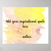 独自の引用文サニーウォータースプラッシュを追加 ポスター (正面)