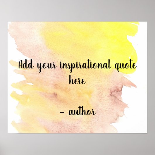 独自の引用文サニーウォータースプラッシュを追加 ポスター (正面)