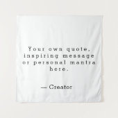 独自の引用文タペストリーの作成 タペストリー (正面)