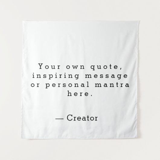 独自の引用文タペストリーの作成 タペストリー (正面)