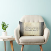 独自の引用文タンカスタムとグレーを追加動揺してする ランバークッション (椅子)