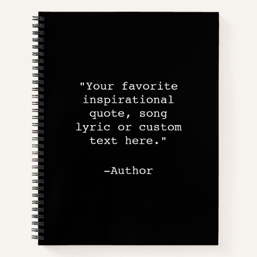 独自の引用文ノートブック ノートブック (正面)