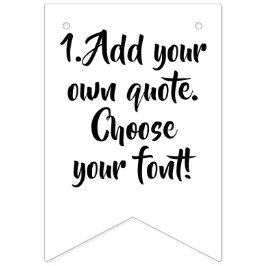 独自の引用文パーソナライズされたテンプレート バンティングフラッグ