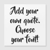 独自の引用文パーソナライズされた磁気カード (正面)