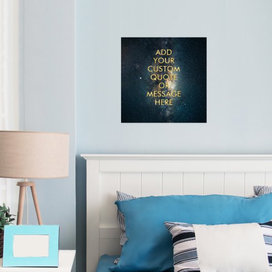 独自の引用文フォイルポスターの作成 箔ポスター (インサイチュ (寝室))