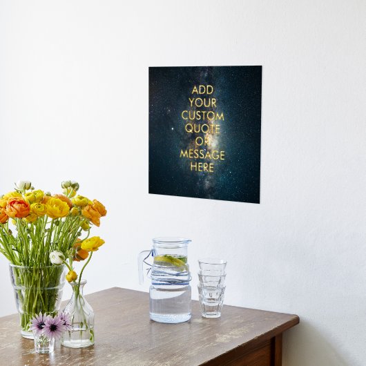 独自の引用文フォイルポスターの作成 箔ポスター (レイダウン (キッチン))