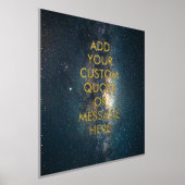 独自の引用文フォイルポスターの作成 箔ポスター (レイダウン)