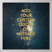 独自の引用文フォイルポスターの作成 箔ポスター (正面)