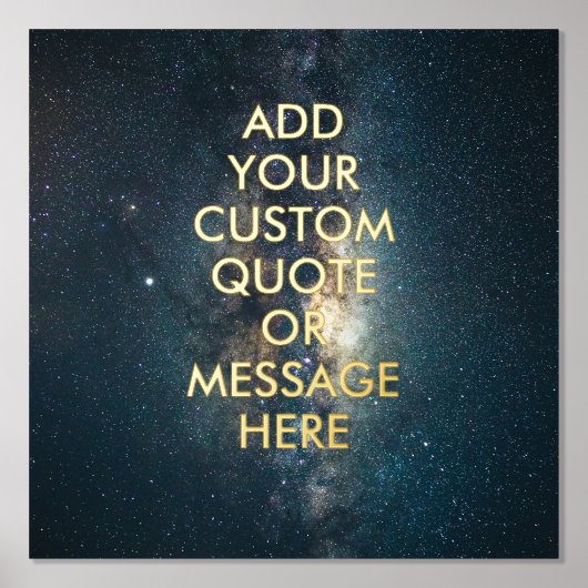 独自の引用文フォイルポスターの作成 箔ポスター (正面)