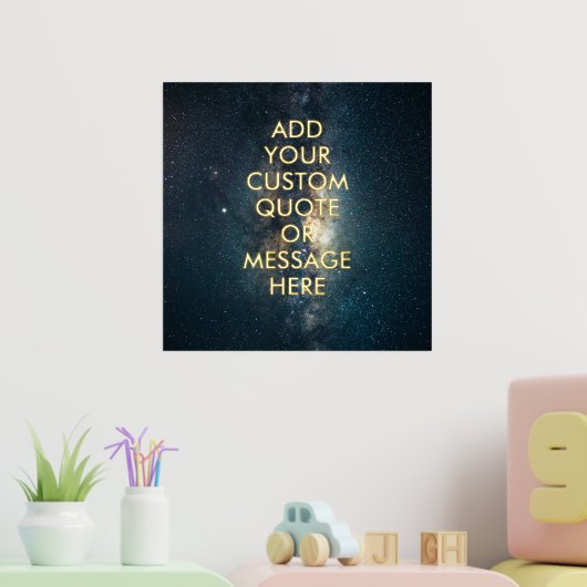 独自の引用文フォイルポスターの作成 箔ポスター (インサイチュ (子供部屋2))