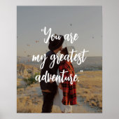 独自の引用文フォトカスタムポスターの作成 ポスター (正面)